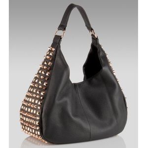 Romygold Studded Dew Hobo in rose gold
